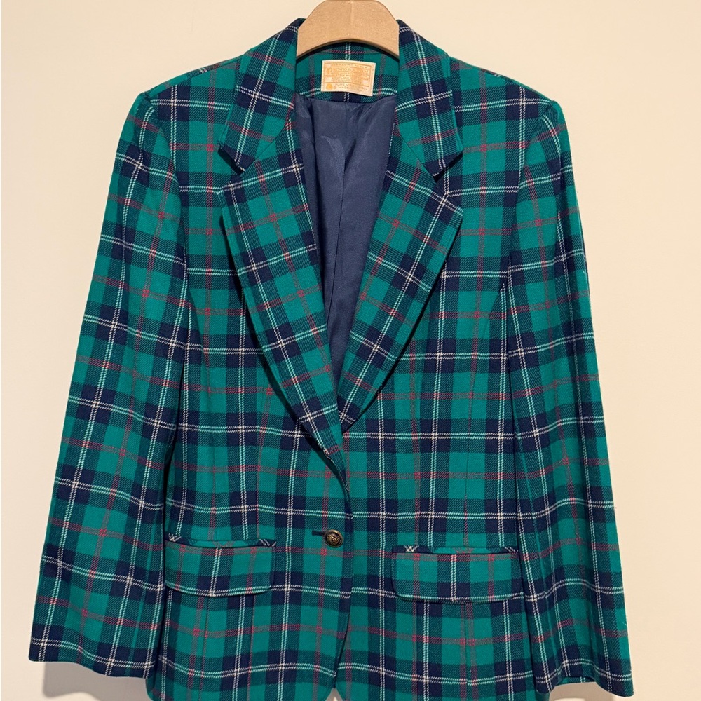 Pendleton Green Plaid Jacket